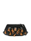Themoirè Fringe Clutch Bag