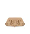 Themoirè Fringed Raffia Clutch Bag In Multi
