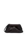 Themoirè Emera Gathered Clutch Bag In Brown
