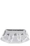 Themoirè Emera Silver Bag In White