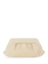 Themoirè Emera Vegan Leather Clutch In White