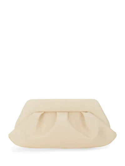 Themoirè Emera Vegan Leather Clutch In White