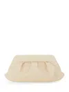 Themoirè Emera Vegan Fabric Clutch Bag In White
