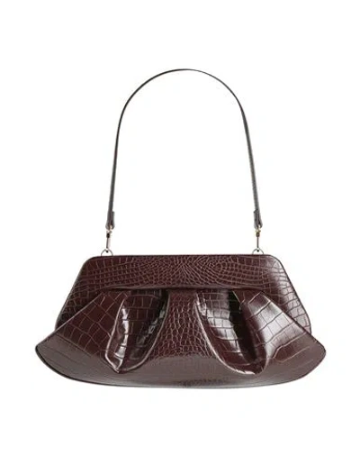 Themoirè Emera Woman Handbag Chocolate Brown Size - Textile Fibers