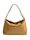Themoirè Eudora Embossed Shoulder Bag In Brown