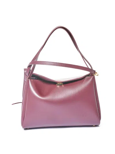 Themoirè Eudora Leather Bag In Purple