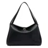 Themoirè Eudora Double-handle Top-handle Tote Bag In Black