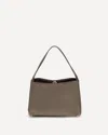 Themoirè Eudora Suede Vegan Shoulder Bag In Brown
