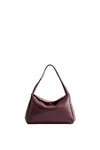 Themoirè Maroon Eudora Shoulder Bag In Black