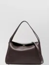 Themoirè Shoulder Bag With Zippered Pocket In Brown