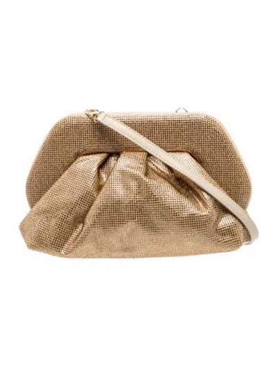Pre-owned Themoirè Evening Bag In Gold