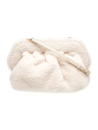 Pre-owned Themoirè Faux Fur Crossbody Bag In Neutrals
