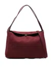 Themoirè Flap-detail Shoulder Bag In Red