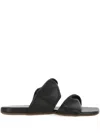 Themoirè Twist-detail Sandals In Black