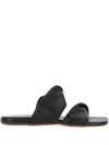 Themoirè Twist-detail Sandals In Black