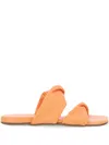 Themoirè Twist-detail Sandals In Flame