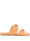 Themoirè Twist-detail Sandals In Flame