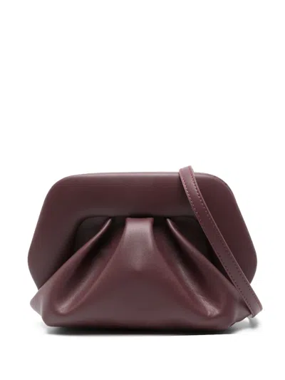 Themoirè Gathered Clutch Bag In Purple