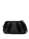 Themoirè Black Afrodite Clutch In Vegan Leather In Black