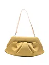 Themoirè Gathered Clutch Bag In Yellow