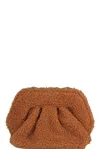 Themoirè Gea Clutch Bag In Brown