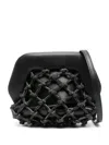 Themoirè Gea Knots Strass Clutch Bag In Black