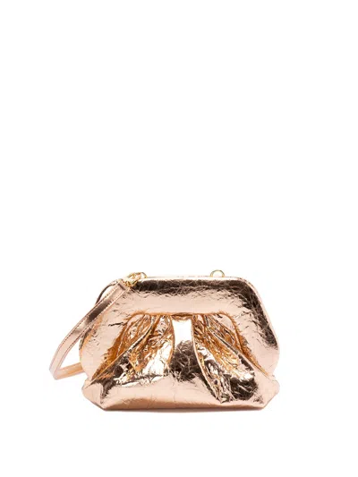 Themoire' `gea Pineapple` Clutch Bag In Metallic