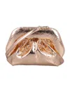 Themoirè Gea Pineapple Clutch In Gold