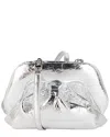 Themoirè Tia Pineapple Clutch Tia Pineapple Silver In Silver