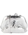 Themoirè Tia Pineapple Clutch Tia Pineapple Silver In Silver