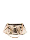 Themoirè Gea Pineapple Metallic-finish Clutch Bag In Yellow
