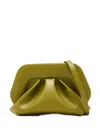 Themoirè Gea Pleated Clutch Bag In Green