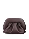 Themoirè Gea Pleated Clutch In Brown