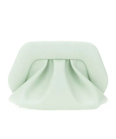 Themoirè Gea Clutch Bag In White