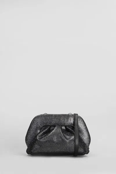 Themoirè Gea Strass Clutch In Black