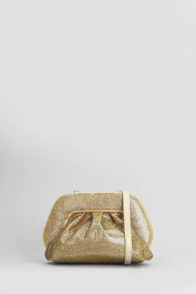 Themoirè Gea Strass Clutch In Gold