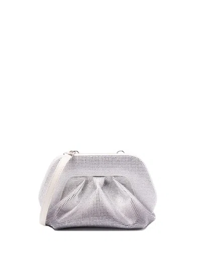 Themoire' `gea Strass Degradè` Clutch Bag In Metallic