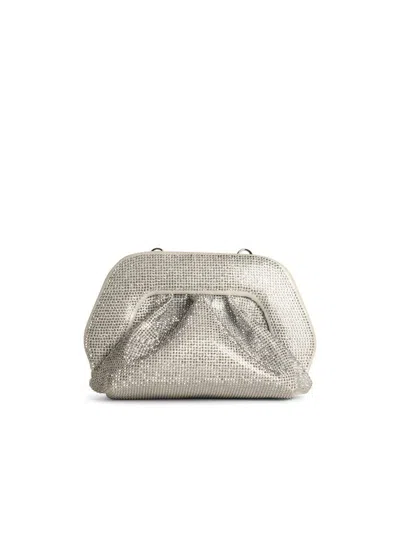 Themoirè 'gea Strass' Silver Vegan Leather Bag