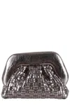Themoirè Geo Micro Bag With Woven Pattern In Gray