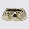 Themoirè Emera Gold Handbag With Crinkled Texture In Metallic
