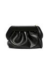 Themoirè Bios Faux Leather Clutch Bag In Black
