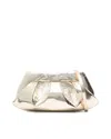 Themoirè Gold Vegan Leather Emera Pineapple Shoulder Bag In Gold