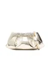 Themoirè Gold Vegan Leather Emera Pineapple Shoulder Bag In Gold