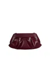 Themoirè Emera Clutch Plum Crocodile Effect In Purple