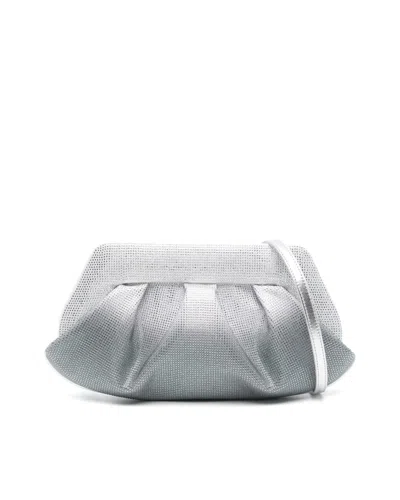 Themoirè Handbag In Silver