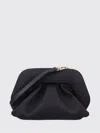 Themoirè Satin Gea Clutch Bags In Black