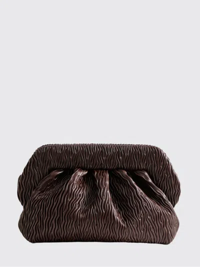 Themoirè Clutch Woman Color Brown
