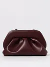 Themoirè Gea Pleated-panel Clutch Bag In Burgundy