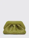 Themoirè Braided Tia Clutch Bag With Rectangular Frame In Green