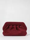Themoirè Medium Bios Clutch Plum Suede Effect In Purple
